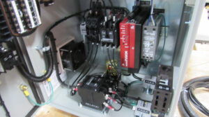 Photo of interior of control cabinet