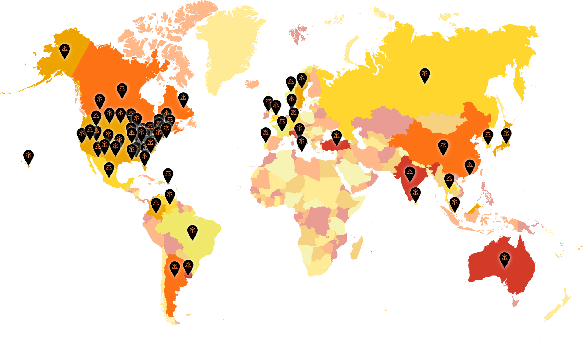 Weltech Map About Us - Deltech Furnaces
